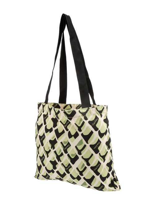 Carlos Falchi Canvas Messenger Bag