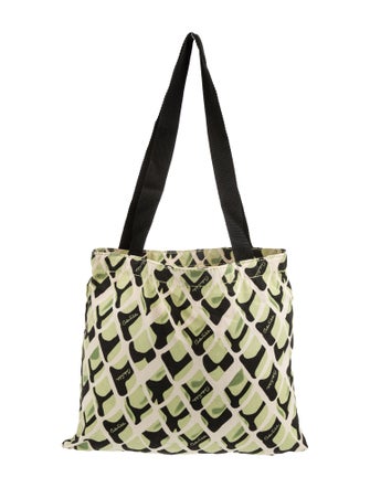 Carlos Falchi Canvas Messenger Bag