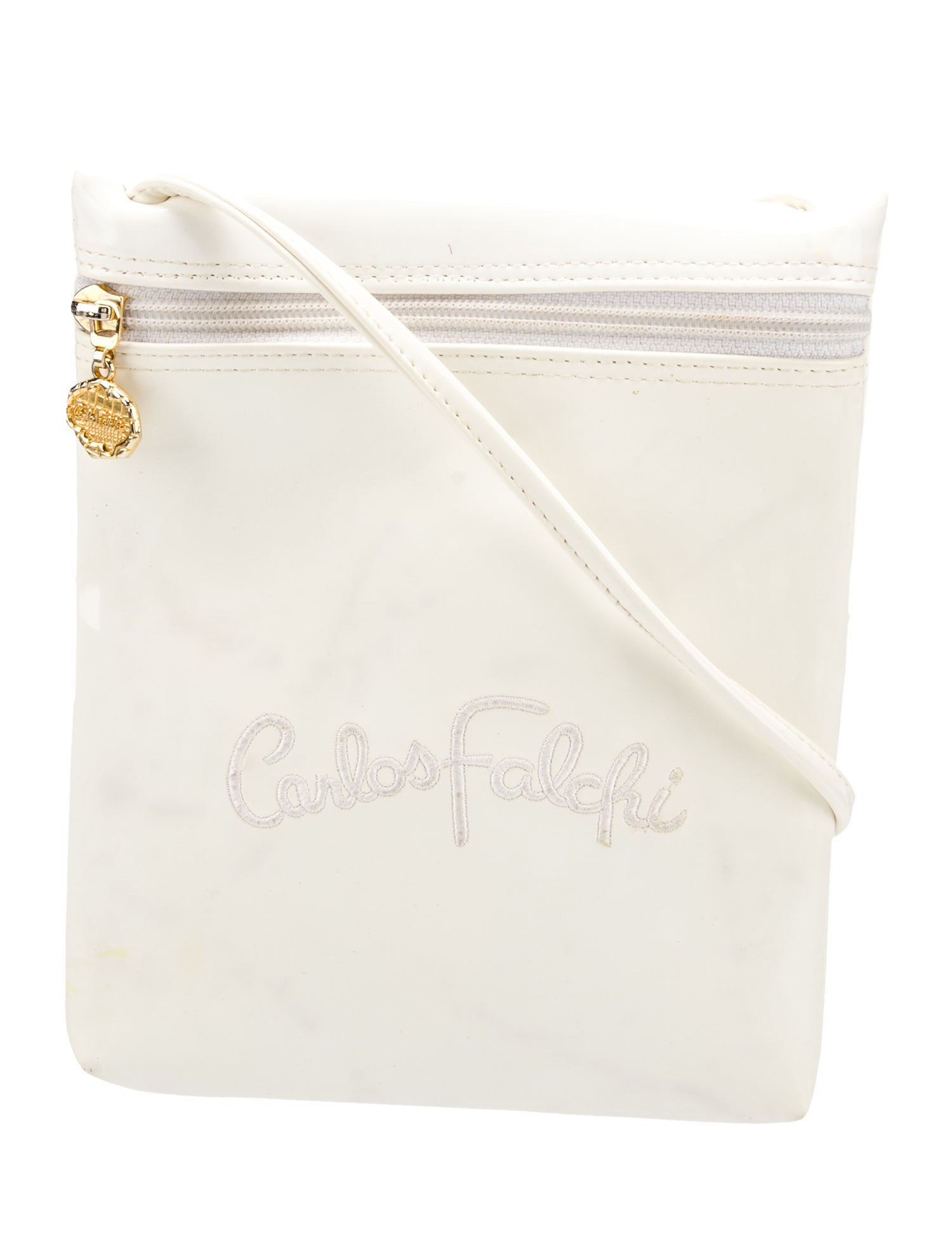 Carlos Falchi Patent Leather Crossbody Bag