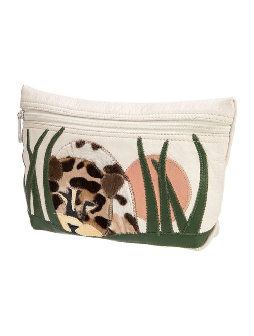 Carlos Falchi Leather Clutch