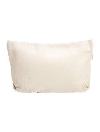 Carlos Falchi Leather Clutch