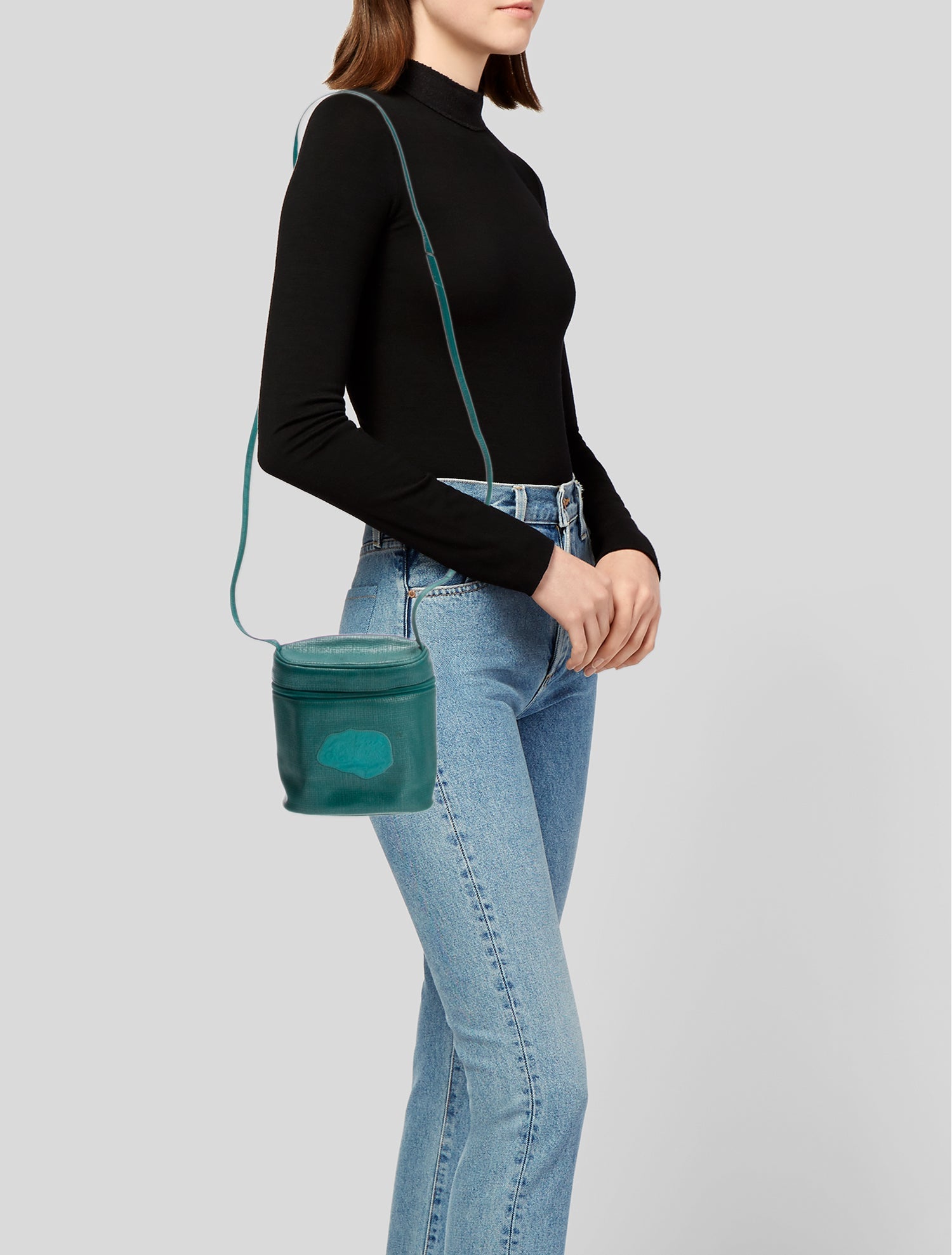 Carlos Falchi Leather Crossbody Bag