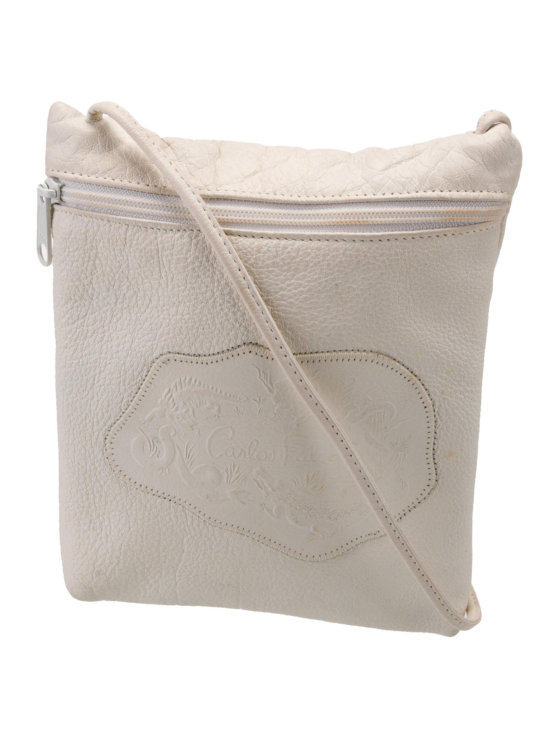 Carlos Falchi Leather Crossbody Bag