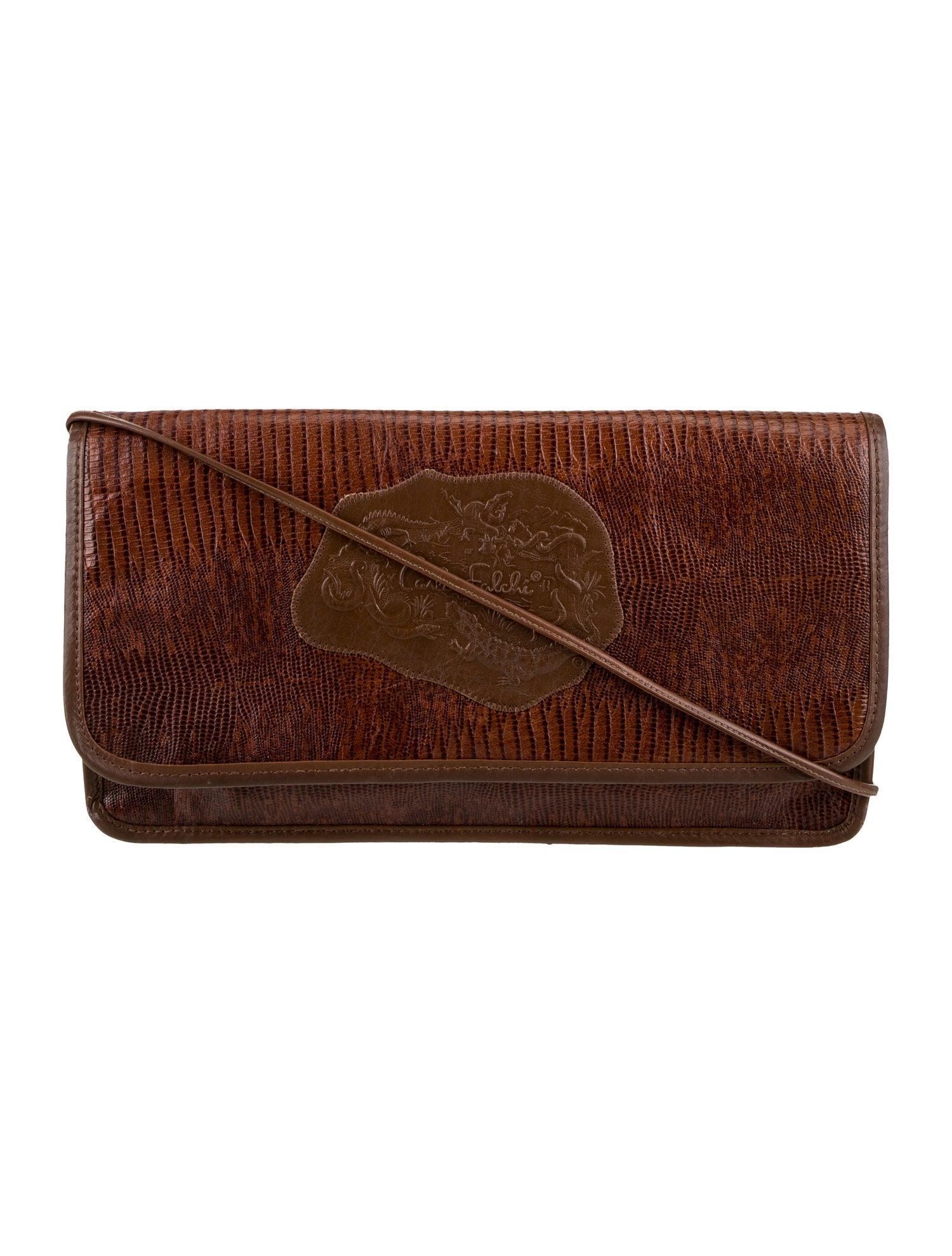 Carlos Falchi Lizard Crossbody Bag