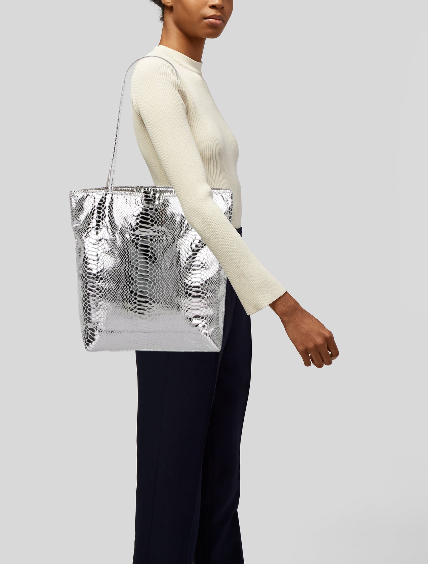 Carlos Falchi Suede Tote