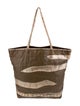 Carlos Falchi Snakeskin Tote