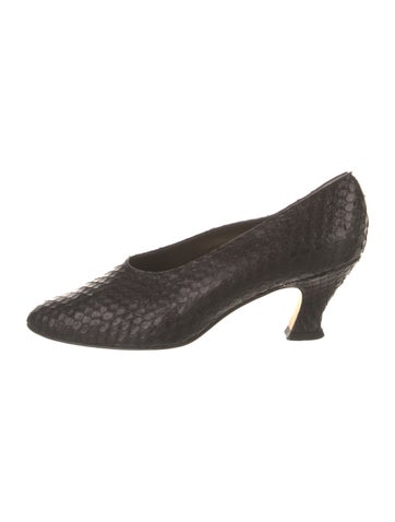 Carlos Falchi Pumps Snakeskin Animal Print 6.5
