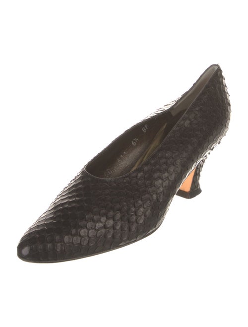 Carlos Falchi Snakeskin Animal Print Pumps