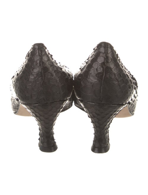 Carlos Falchi Snakeskin Animal Print Pumps