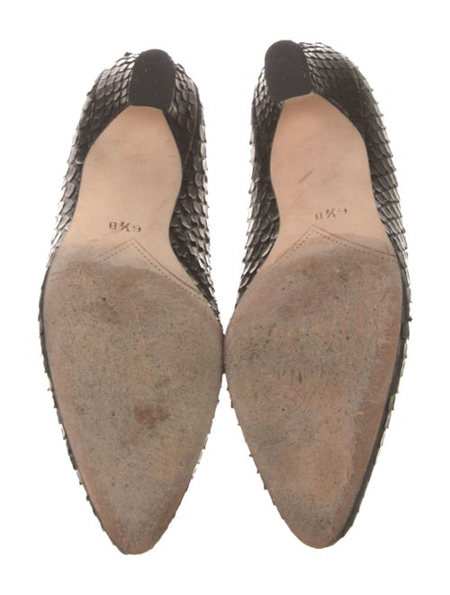 Carlos Falchi Snakeskin Animal Print Pumps