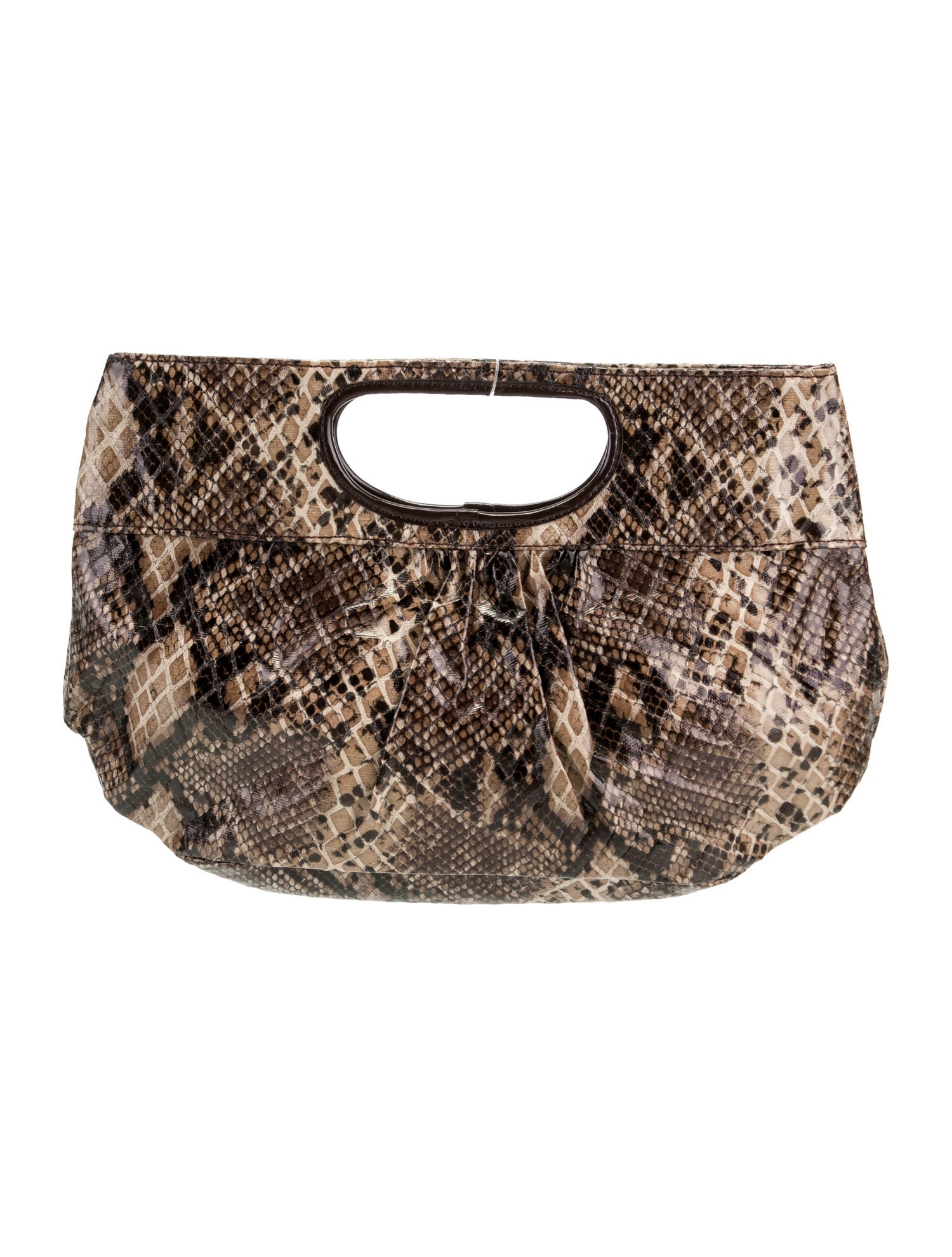 Carlos Falchi Patent Leather Top Handle Bag