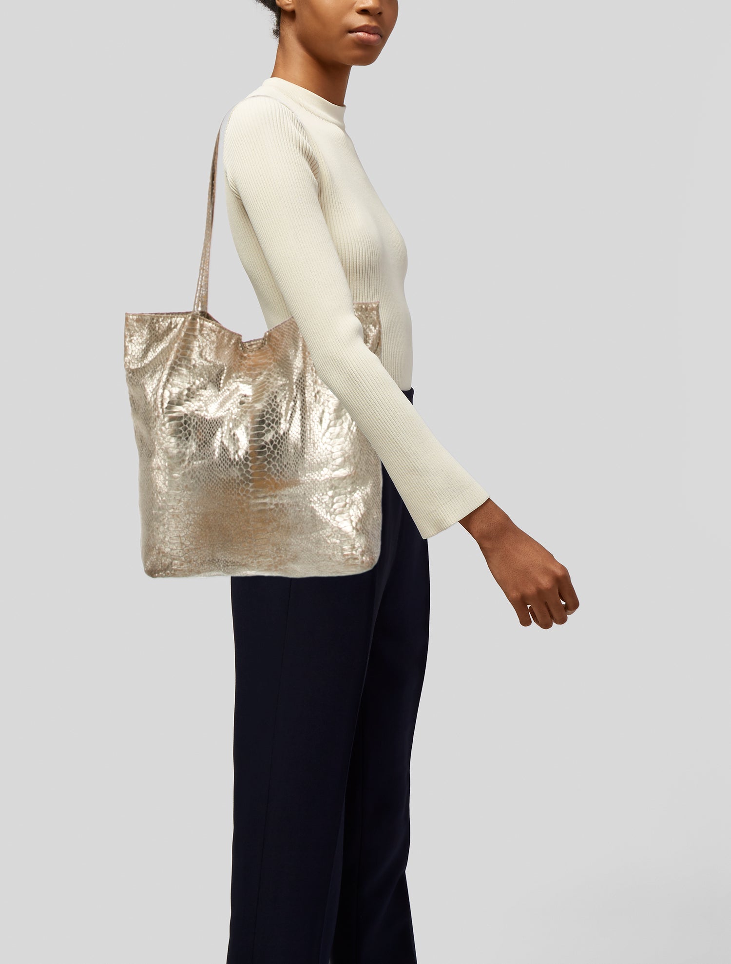 Carlos Falchi Suede Tote