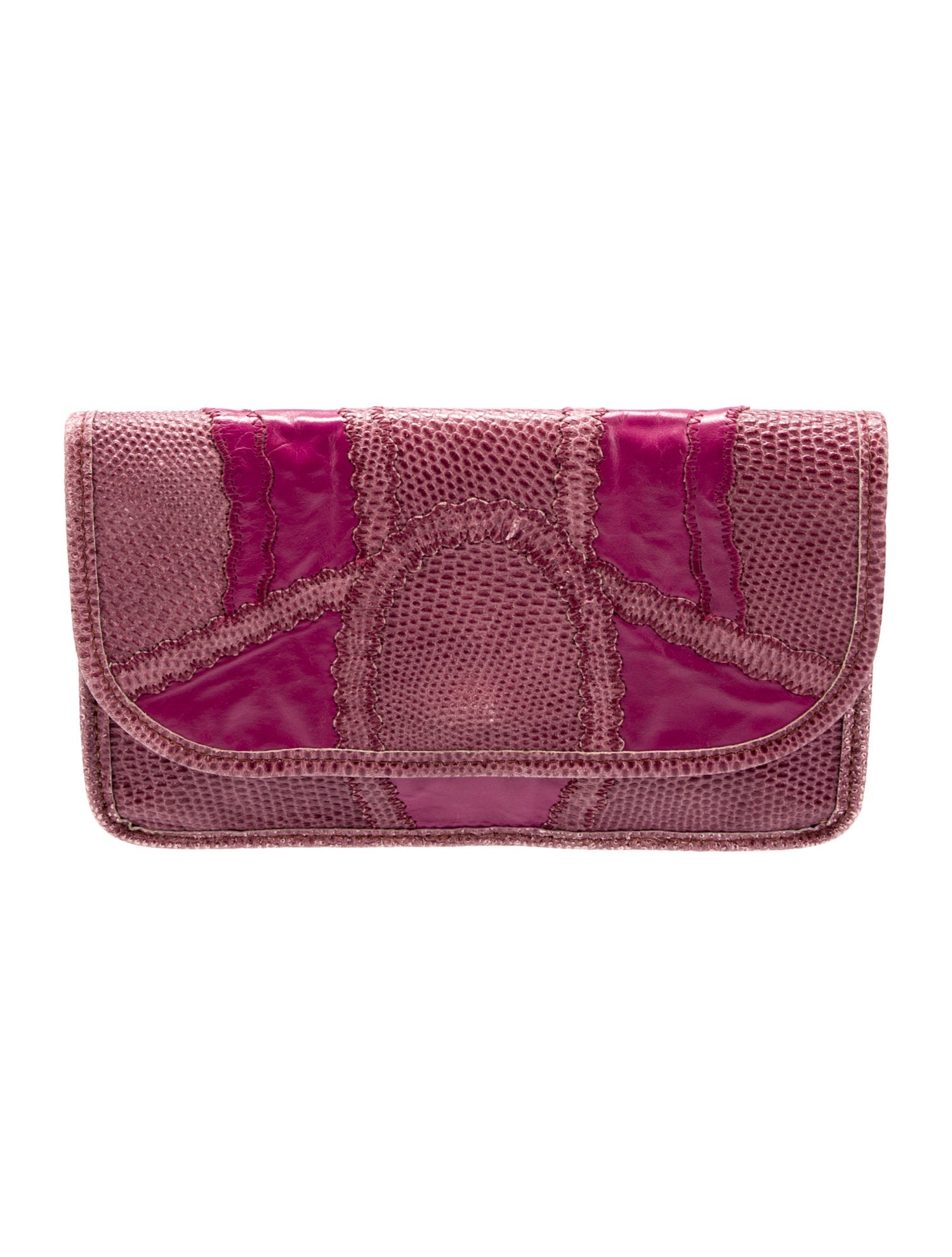 Carlos Falchi Snakeskin Clutch Vintage