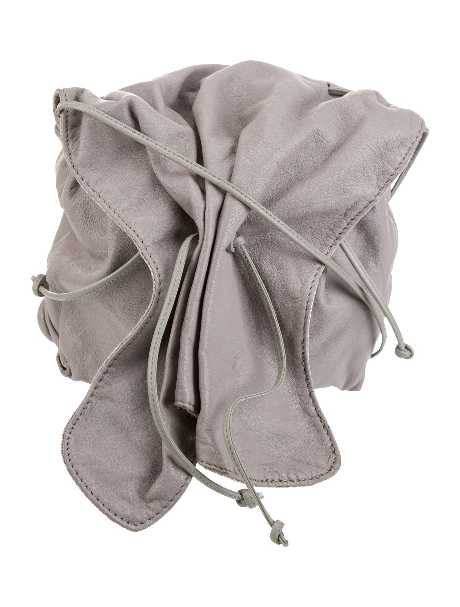 Carlos Falchi Leather Bucket Bag