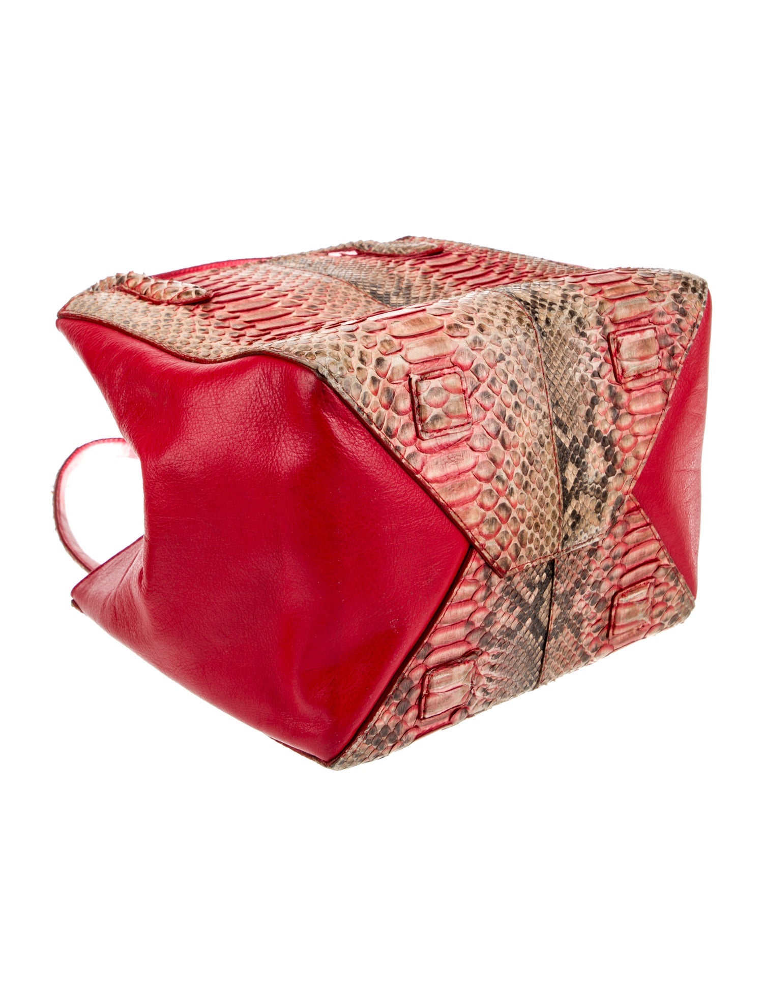 Carlos Falchi Snakeskin Top Handle Bag