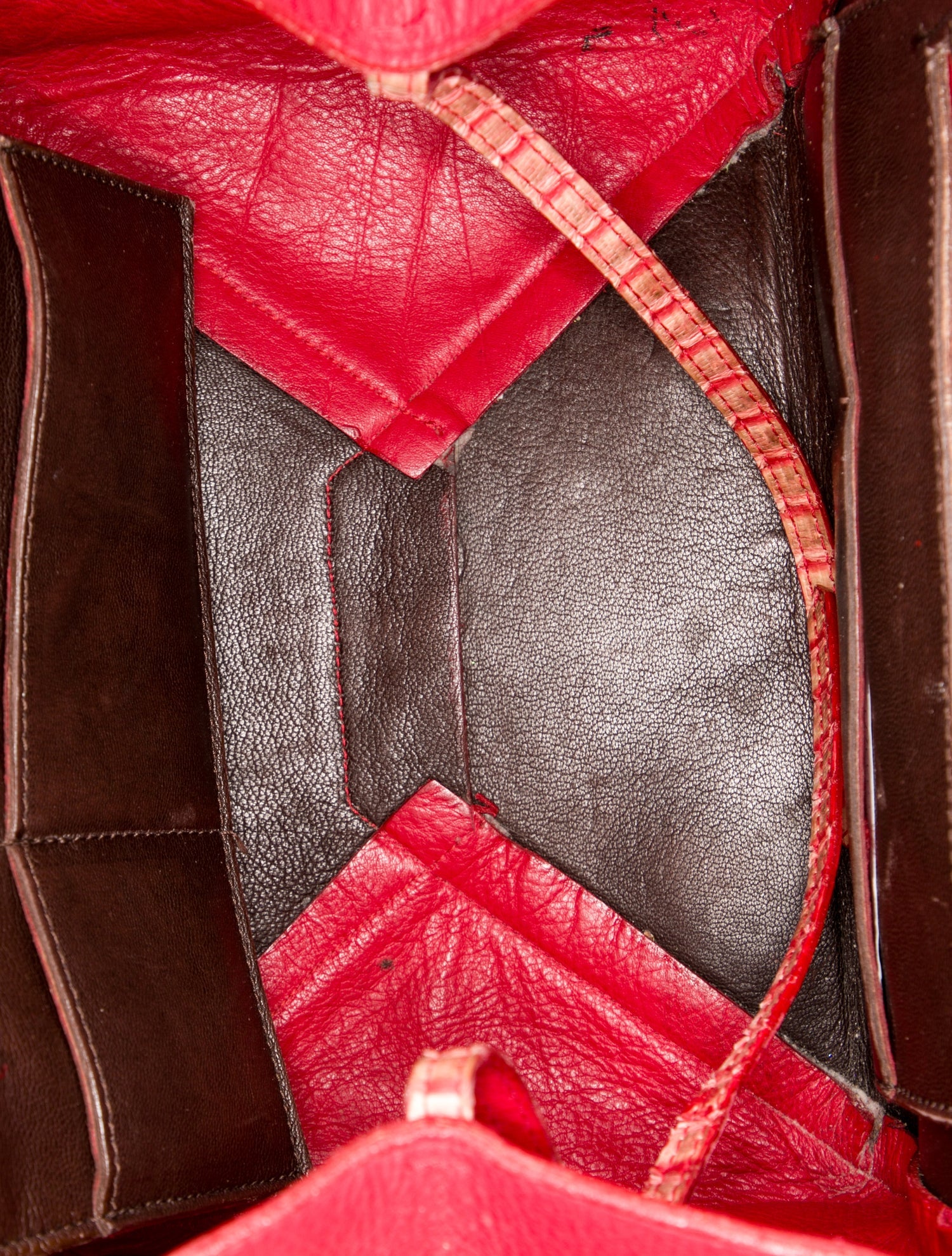 Carlos Falchi Snakeskin Top Handle Bag