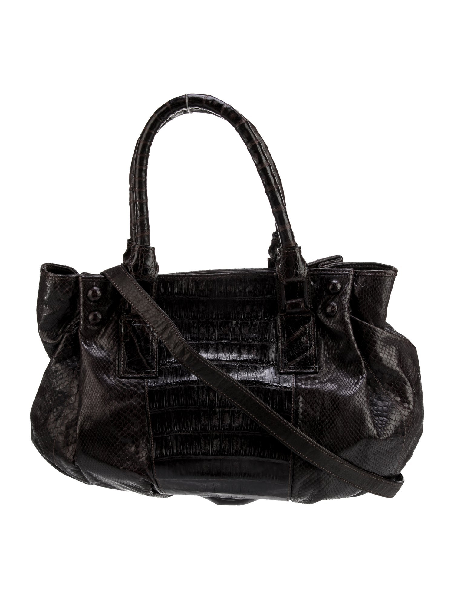 Carlos Falchi Python Top Handle Bag