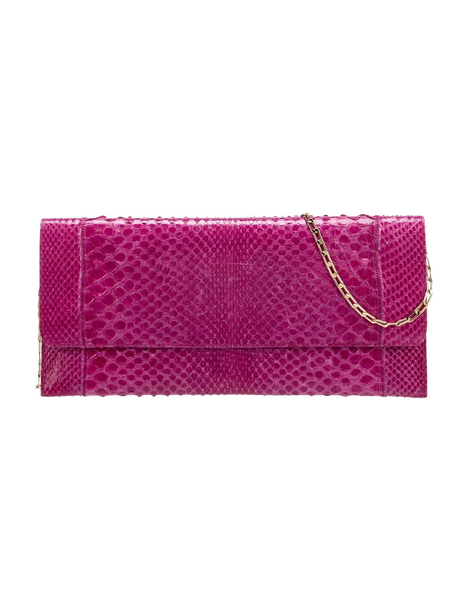 Fatto a Mano by Carlos Falchi Snakeskin Clutch