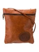 Carlos Falchi Leather Messenger Bag