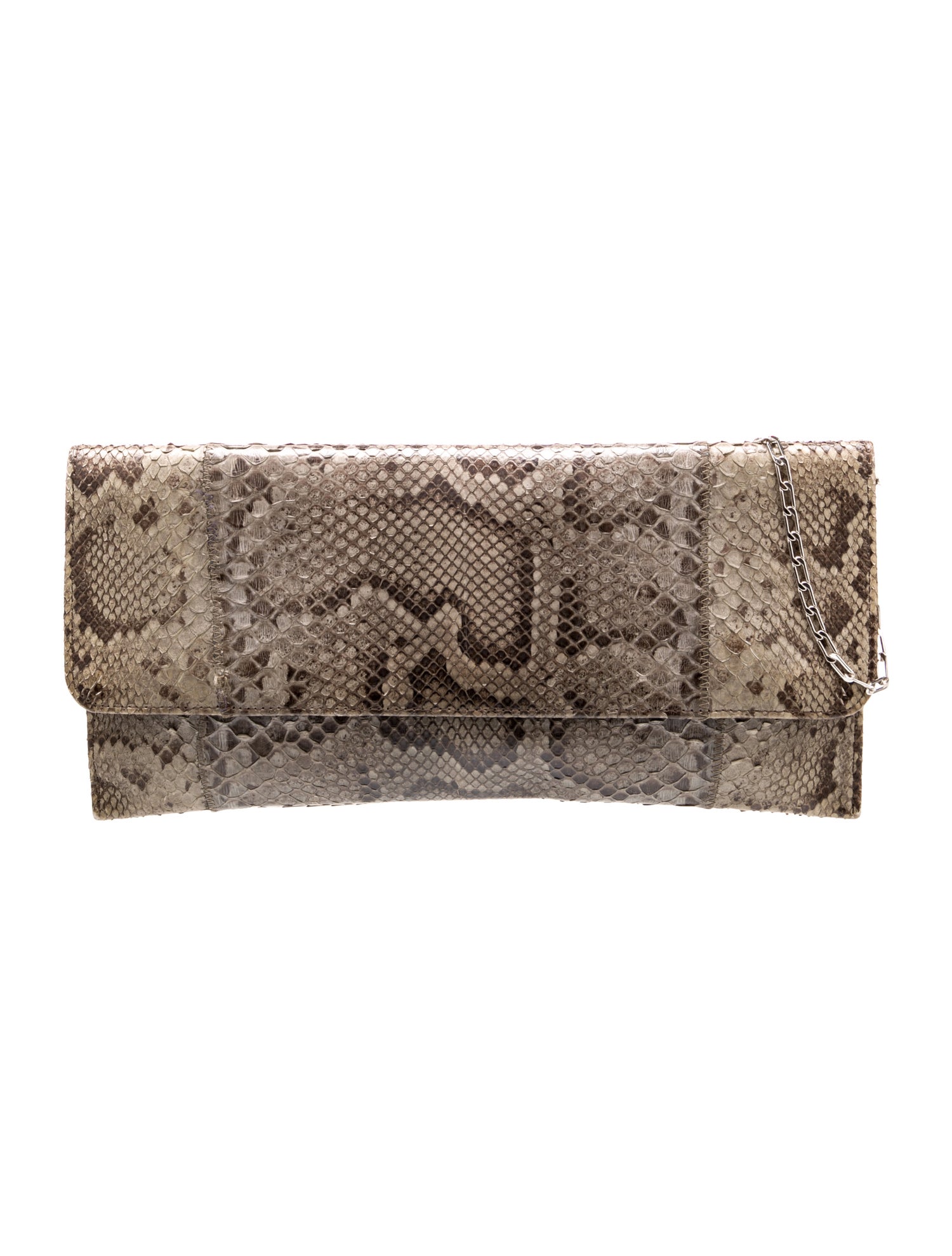 Carlos Falchi Snakeskin Clutch