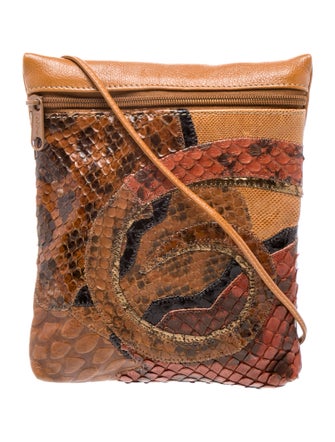 Carlos Falchi Leather Crossbody Bag