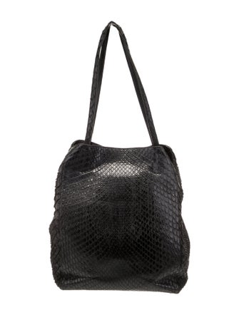 Carlos Falchi Snakeskin Tote