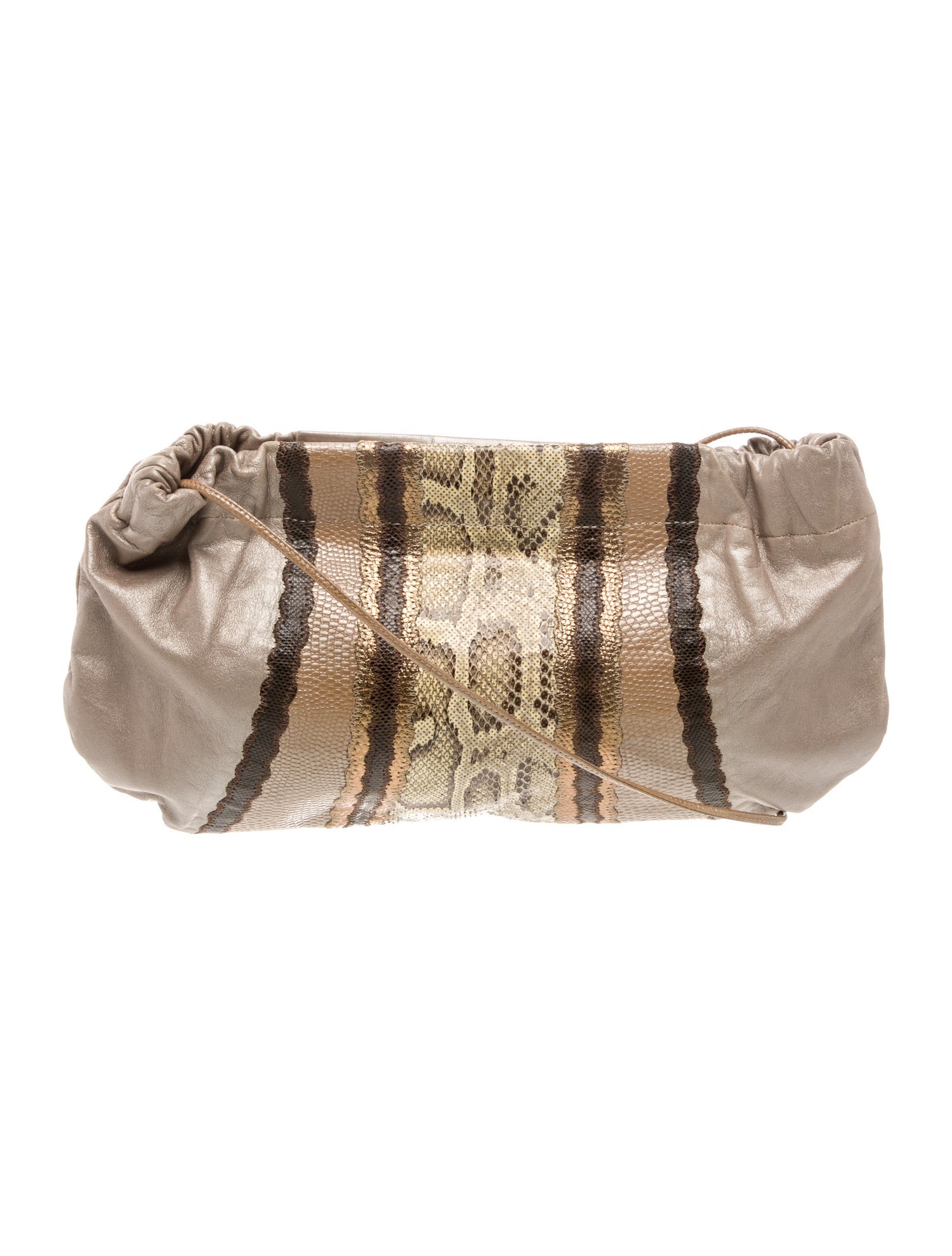 Carlos Falchi Leather Clutch Vintage