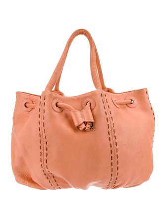 Carlos Falchi Leather Tote