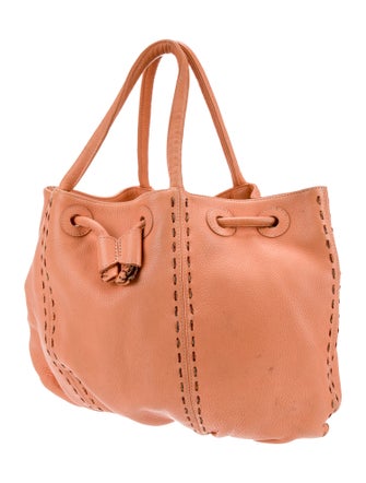 Carlos Falchi Leather Tote