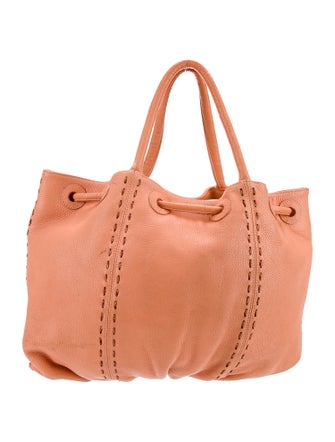 Carlos Falchi Leather Tote
