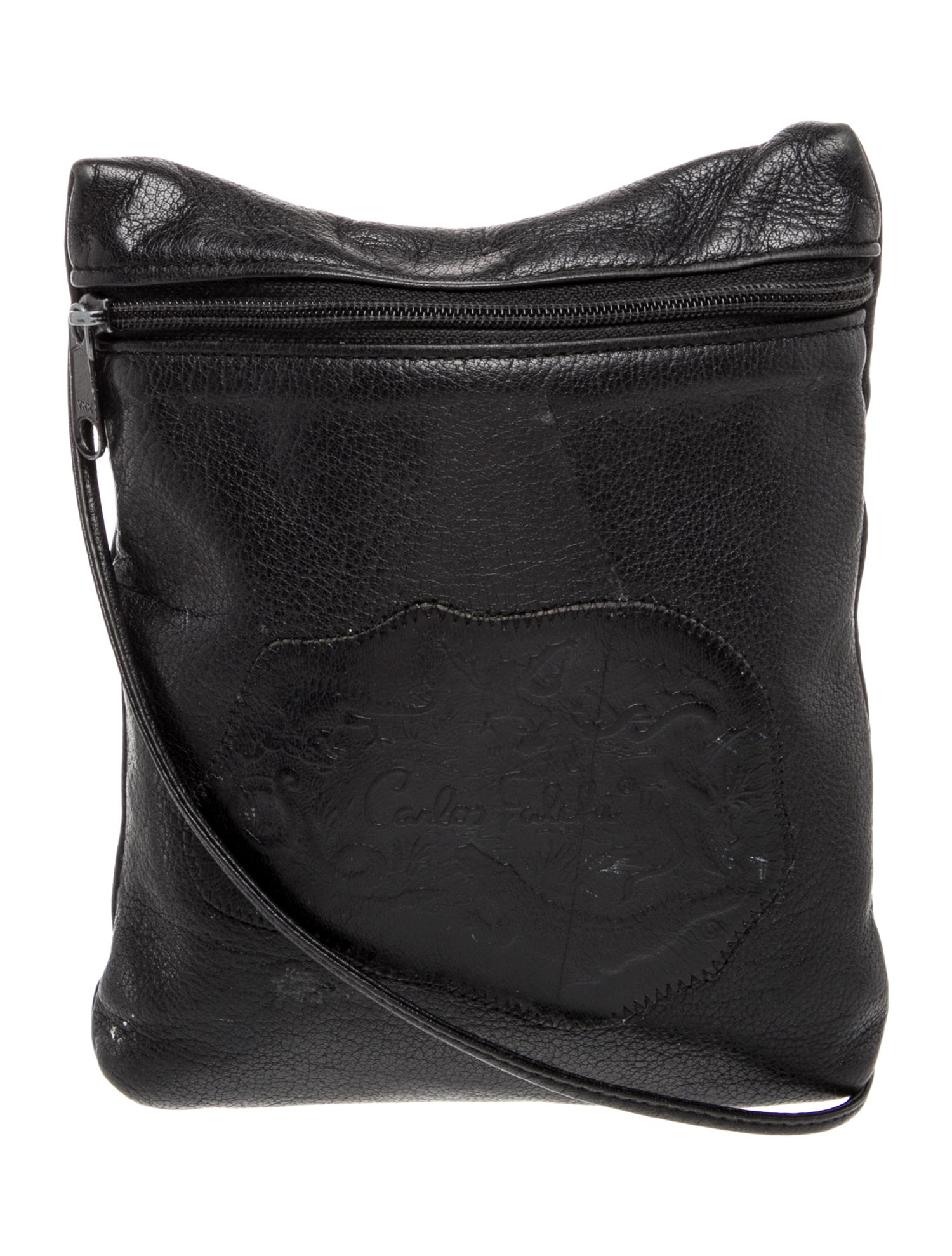 Carlos Falchi Leather Crossbody Bag