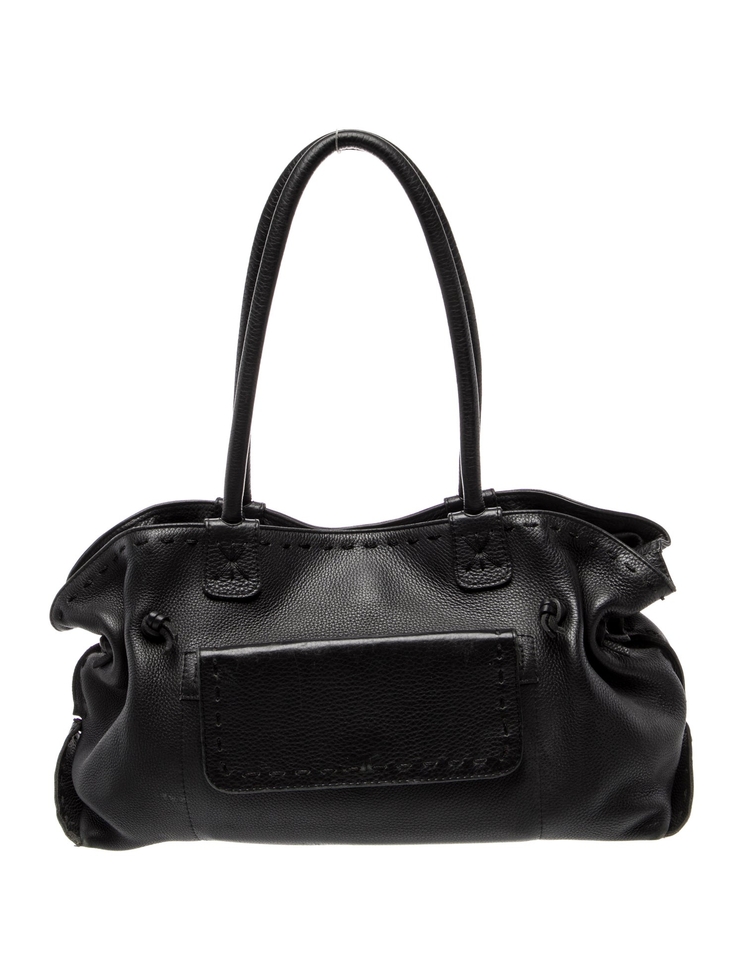 Carlos Falchi Leather Shoulder Bag