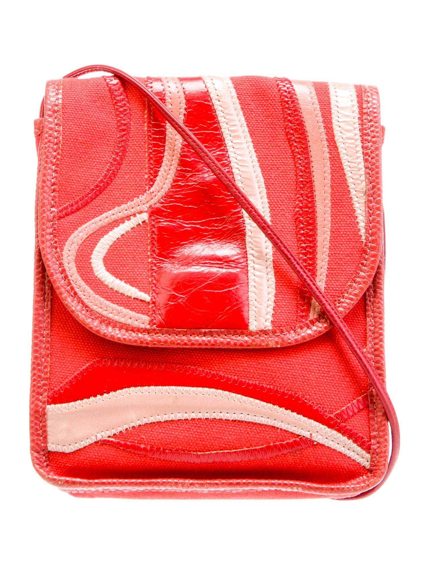 Carlos Falchi Canvas Crossbody Bag