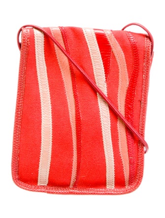 Carlos Falchi Canvas Crossbody Bag