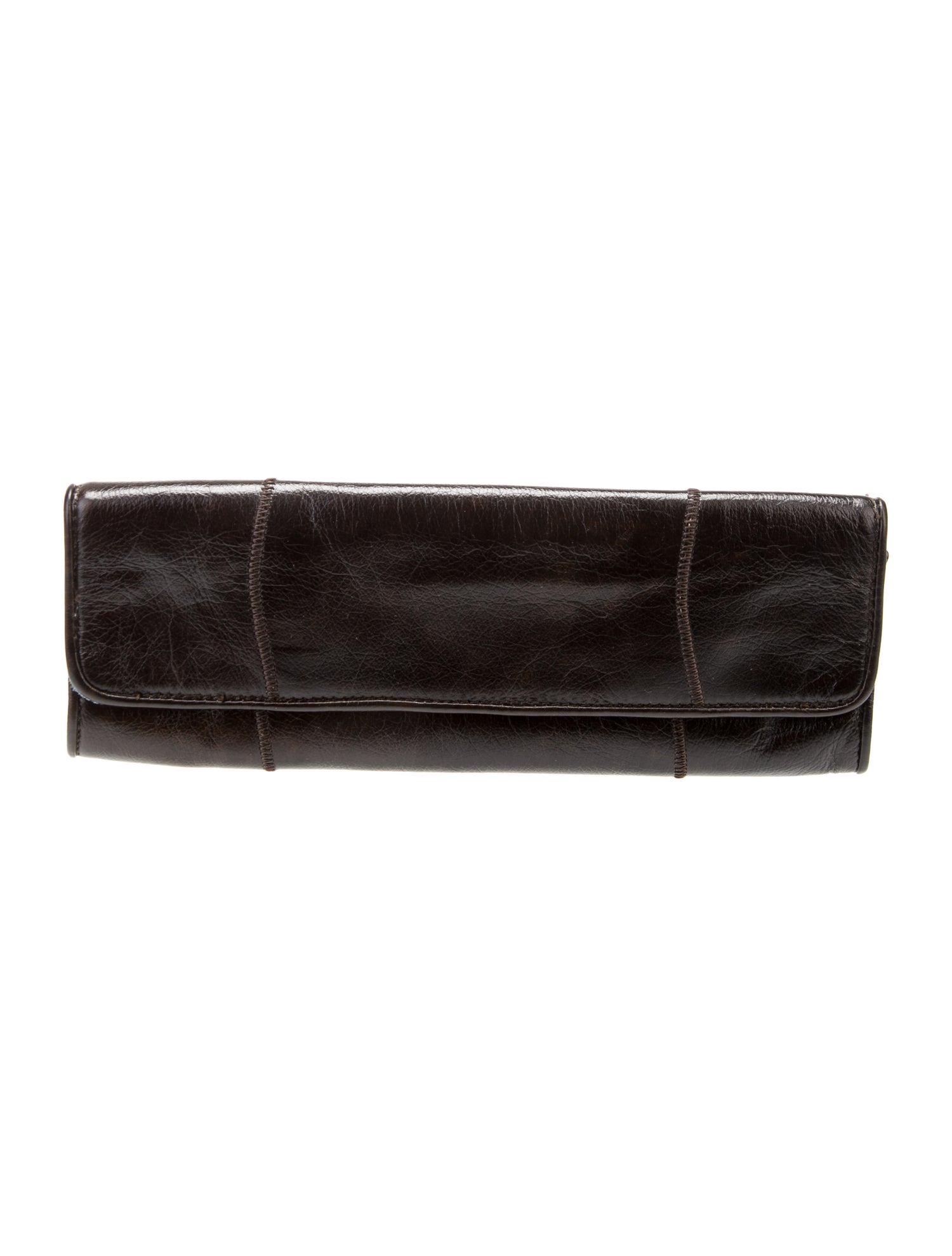Carlos Falchi Leather Clutch