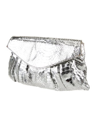 Carlos Falchi Leather Clutch