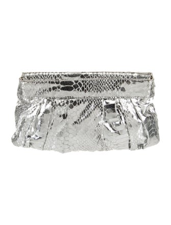 Carlos Falchi Leather Clutch