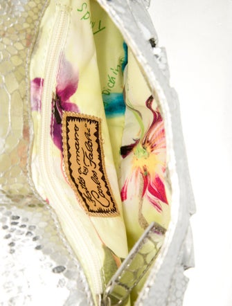 Carlos Falchi Leather Clutch