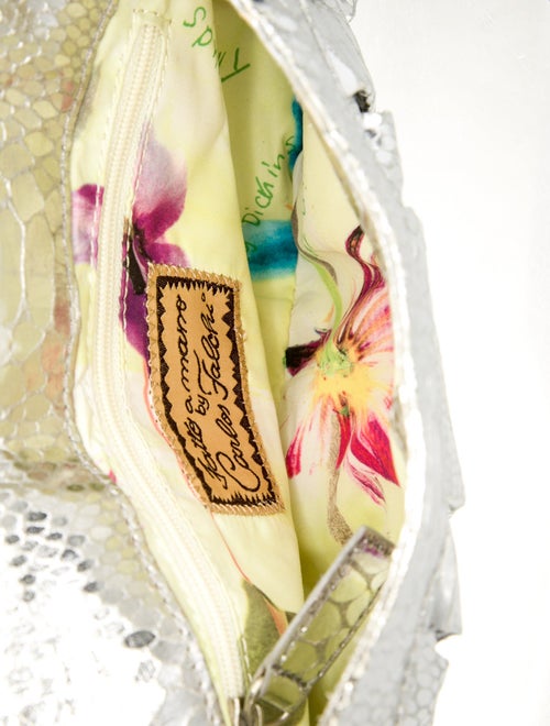 Carlos Falchi Leather Clutch