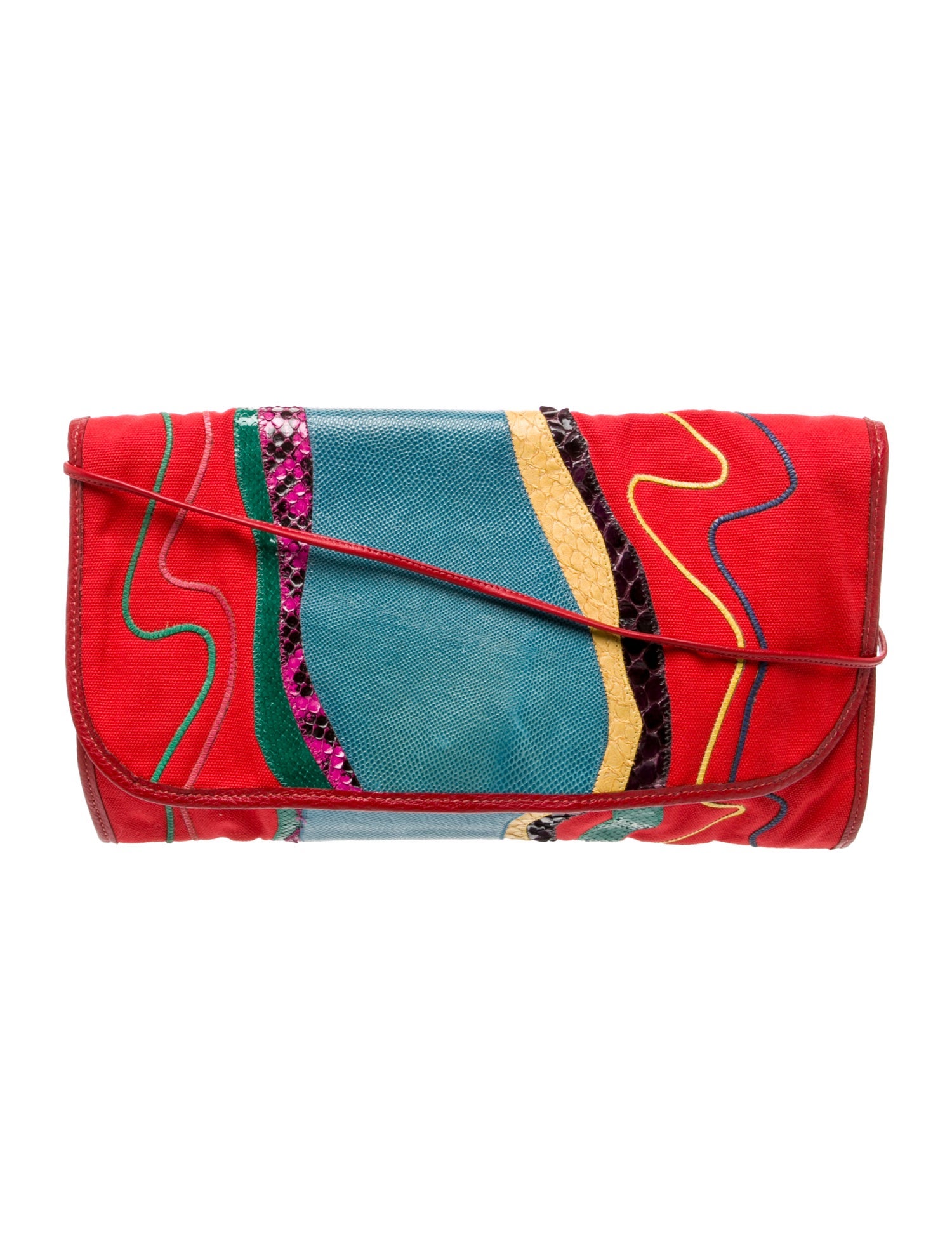 Carlos Falchi Canvas Clutch