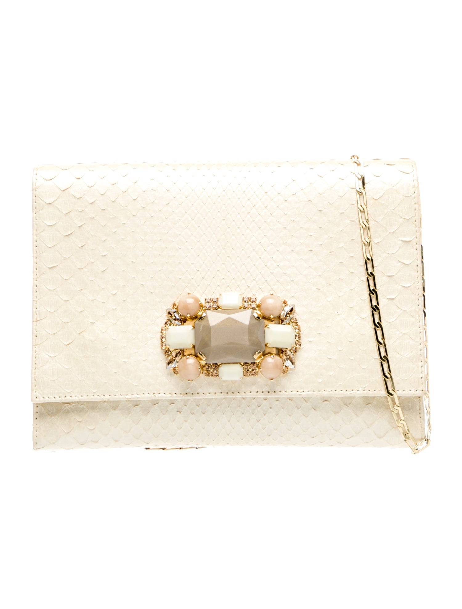Carlos Falchi Snakeskin Shoulder Bag