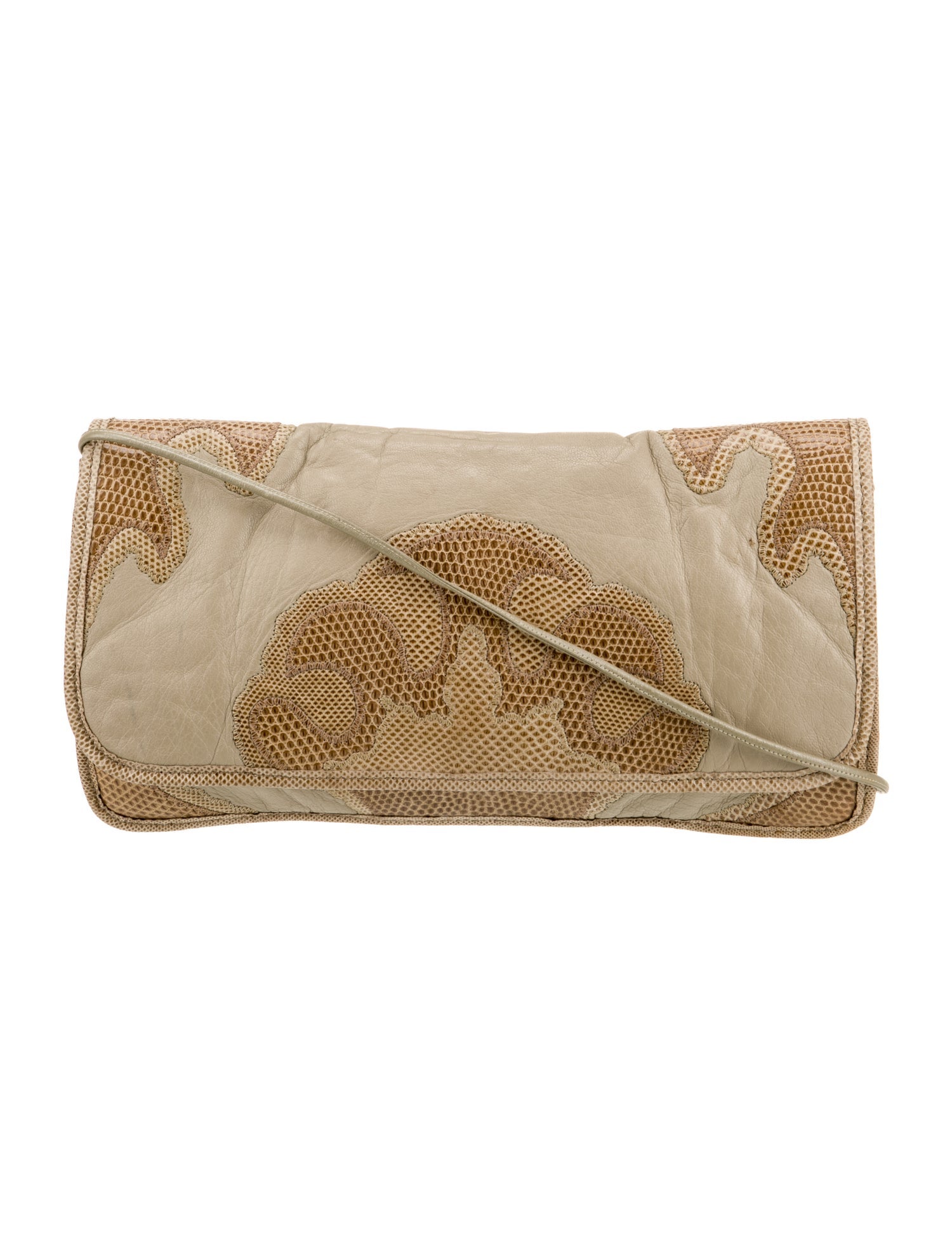 Carlos Falchi Leather Clutch