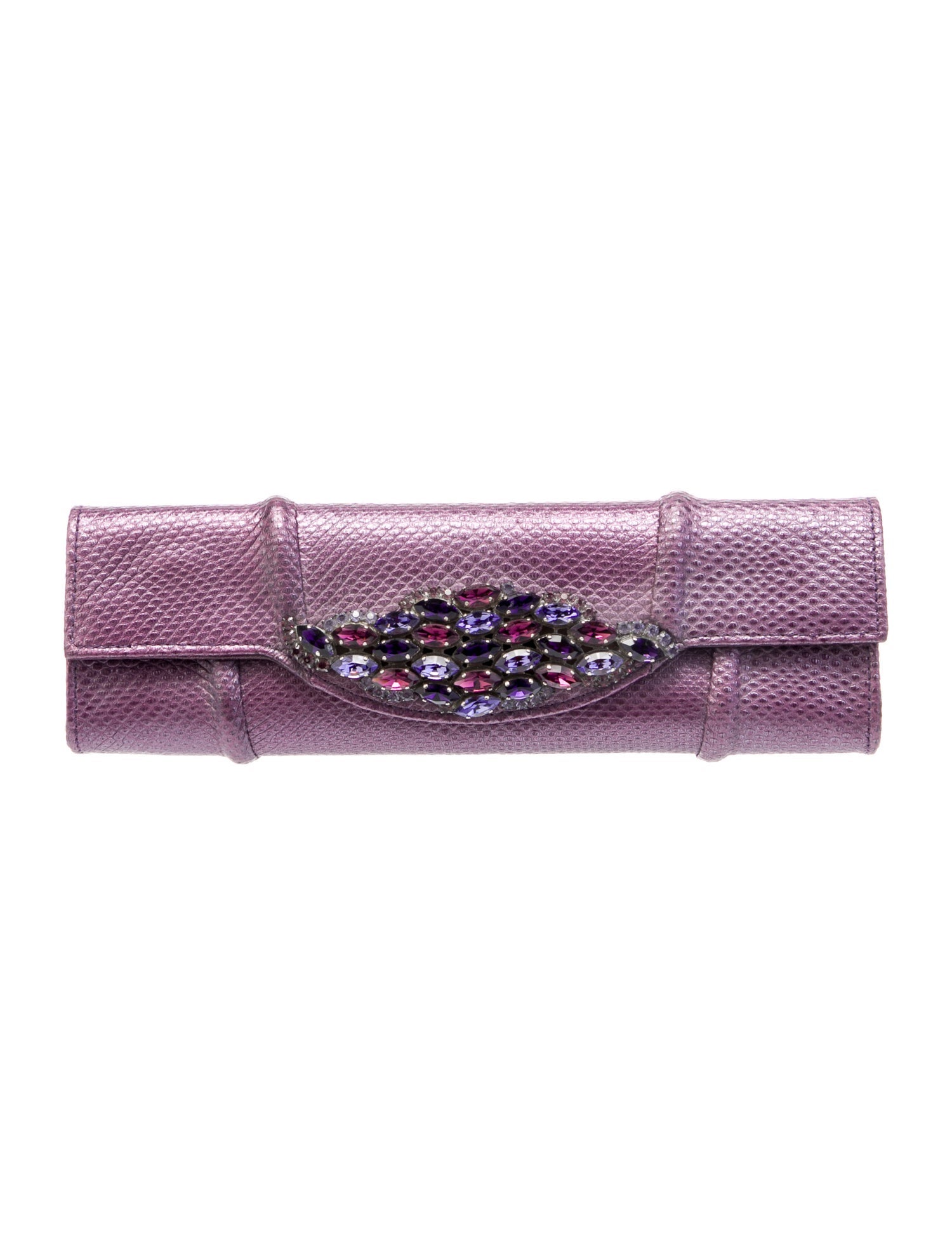 Carlos Falchi Leather Clutch