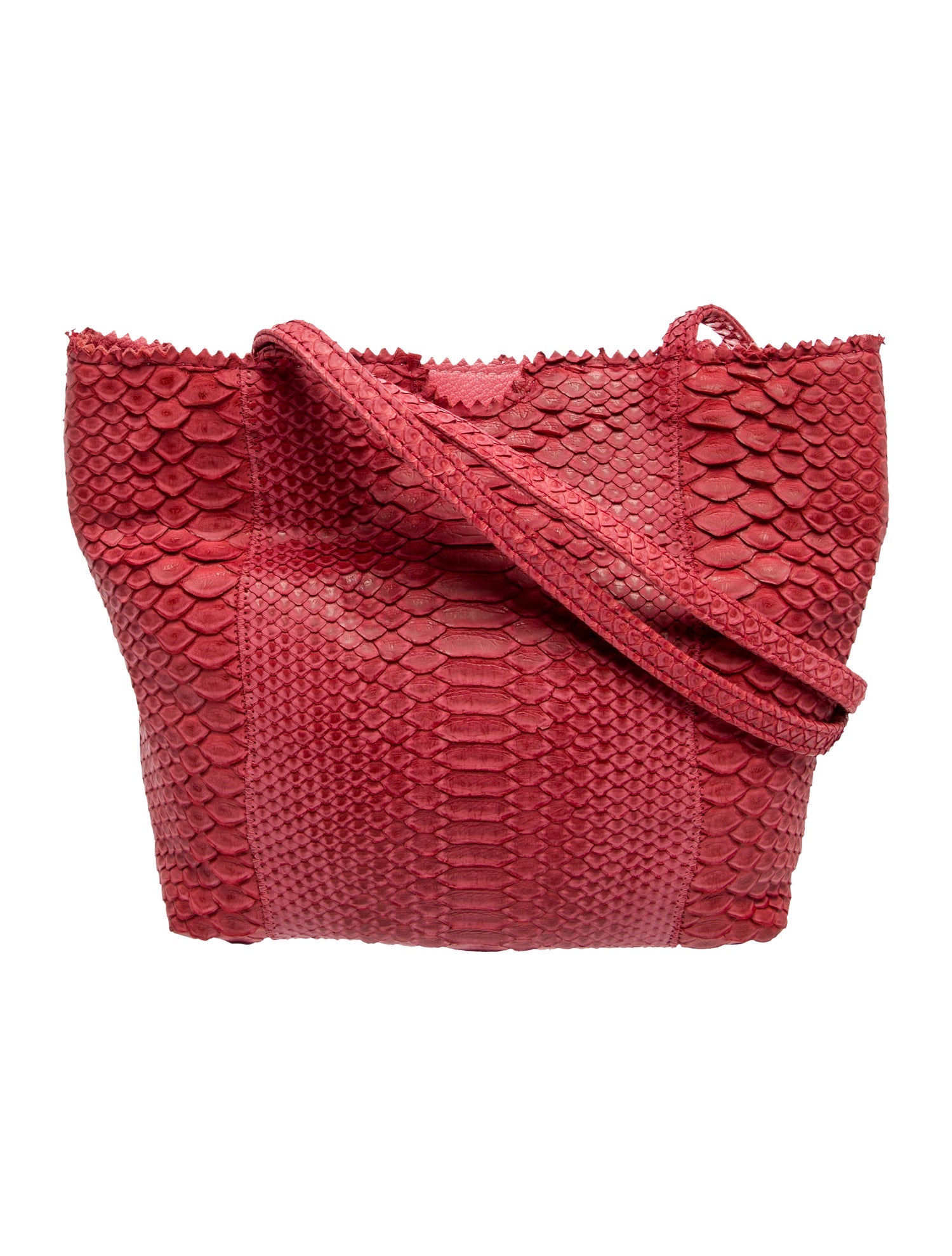 Carlos Falchi Snakeskin Shoulder Bag