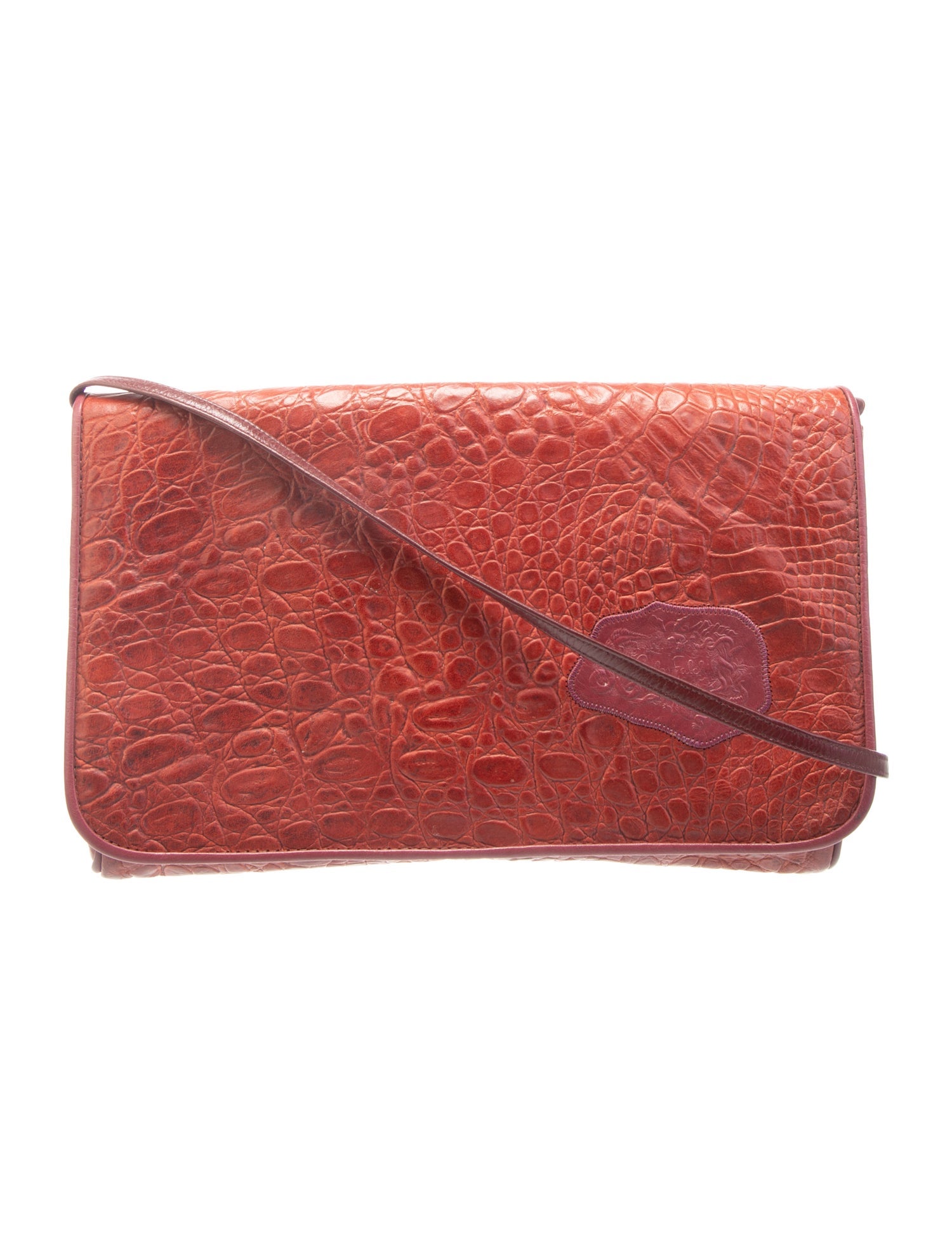 Carlos Falchi Leather Crossbody Bag