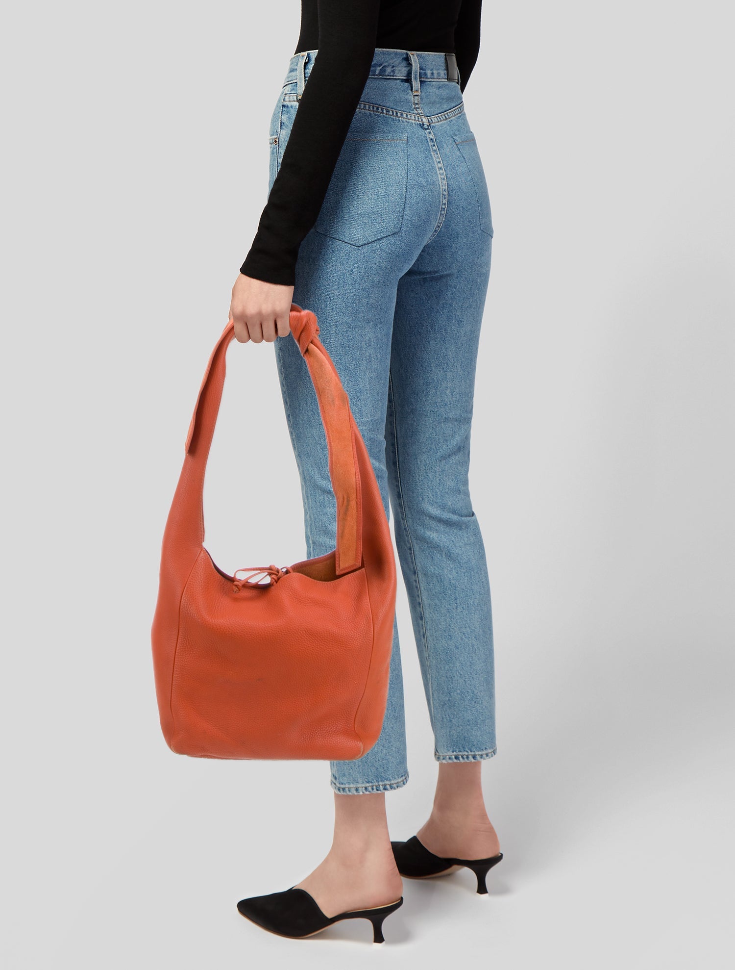 Carlos Falchi Leather Shoulder Bag
