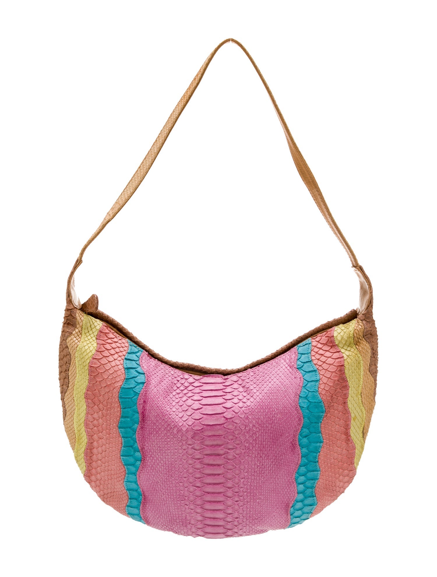 Carlos Falchi Snakeskin Shoulder Bag