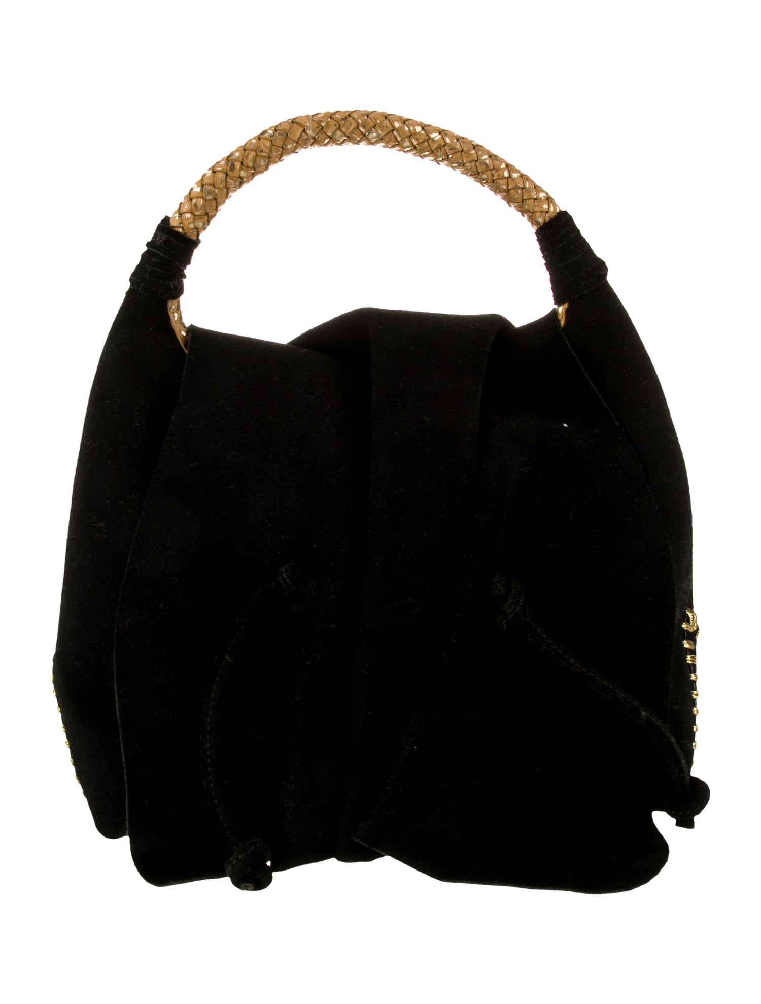 Carlos Falchi Suede Top Handle Bag