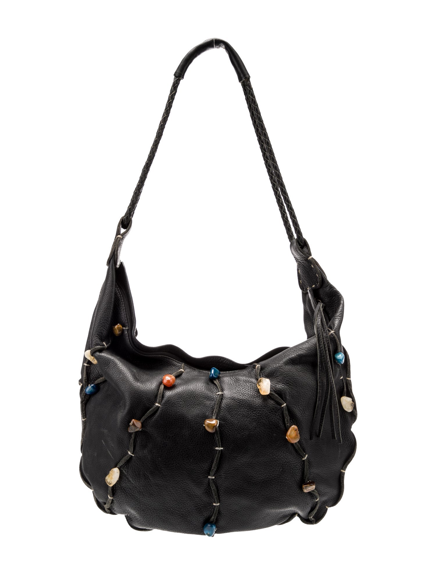 Carlos Falchi Leather Hobo