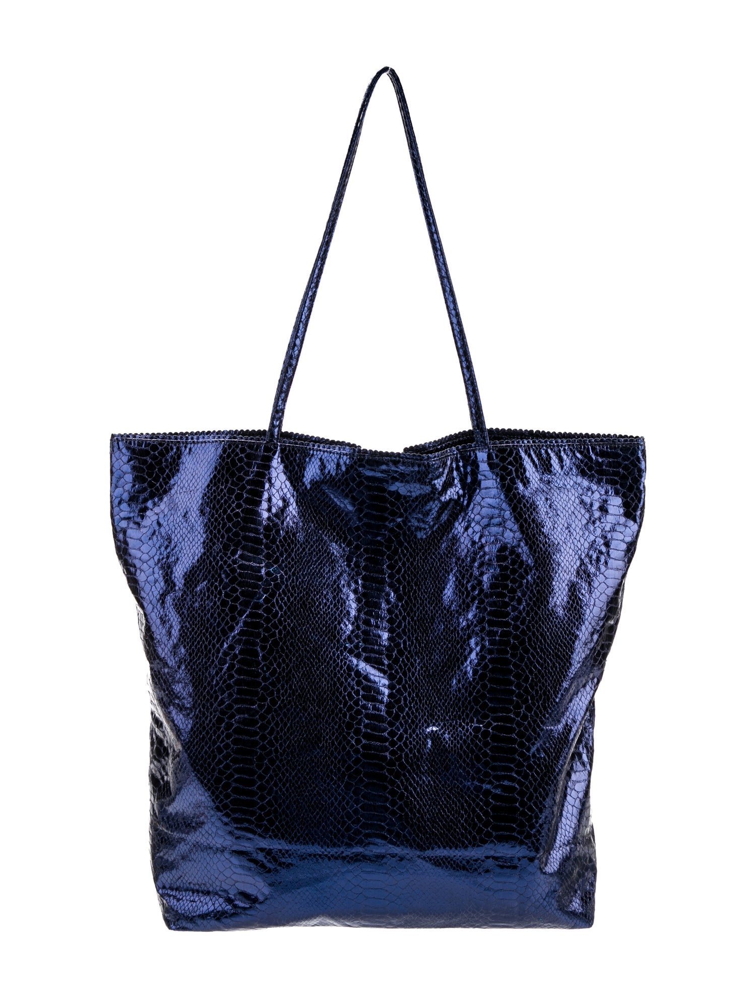 Carlos Falchi Patent Leather Tote